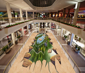 3D Green World 161 Floor Mural  Self-Adhesive Sticker Bathroom Non-slip Waterproof Flooring Murals