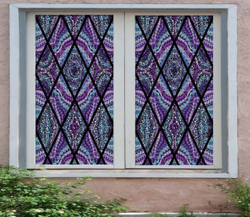 3D Graphic Fragmentation 375 Window Film Print Sticker Cling Stained Glass UV Block