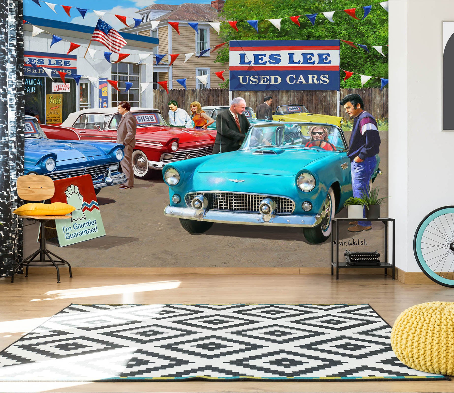 3D Used Cars 127 Kevin Walsh Wall Mural Wall Murals