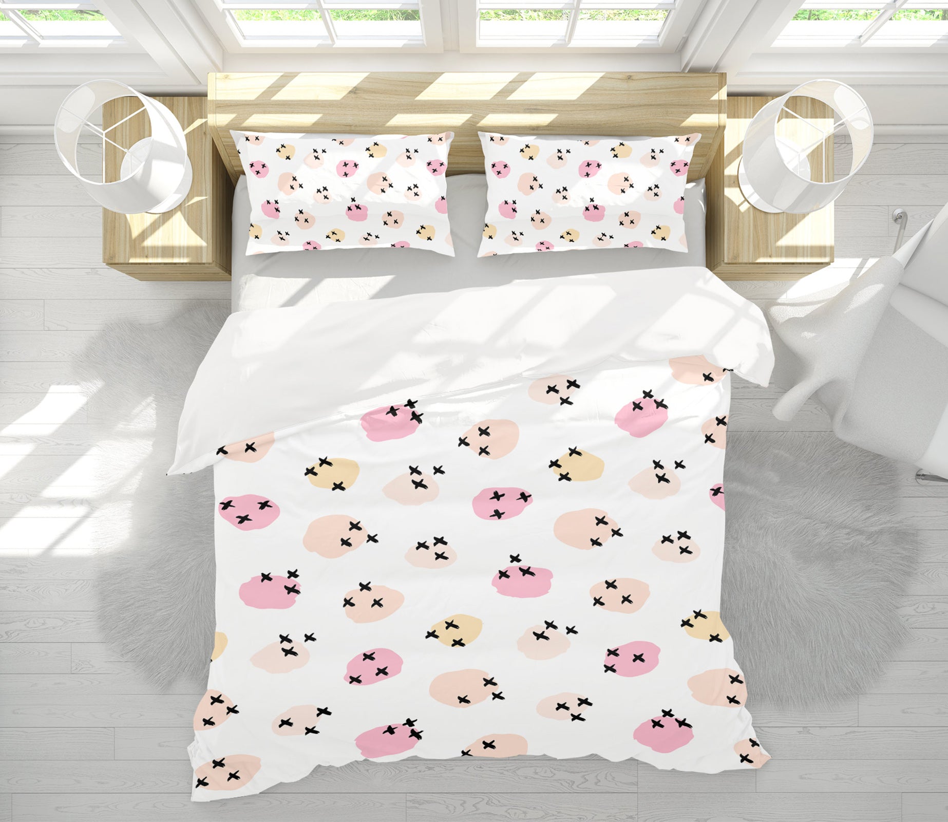 3D Pink Polka Dots 109167 Kashmira Jayaprakash Bedding Bed Pillowcases Quilt