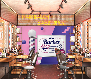 3D Rotating Color Bars 115164 Barber Shop Wall Murals