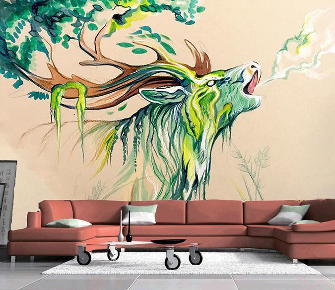3D Elk 127 Wall Murals Wallpaper AJ Wallpaper 2 