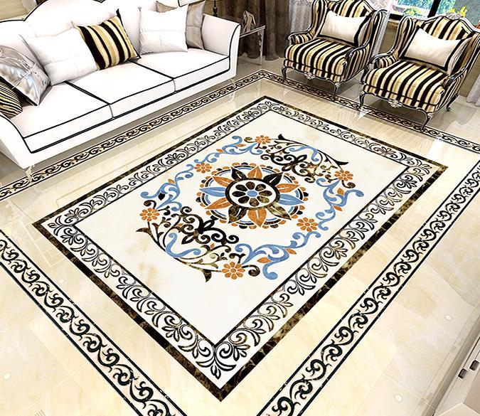 3D Colorful Pattern WG101 Floor Mural Wallpaper AJ Wallpaper 2 