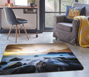 3D Sea Of Stones 1132 Marco Carmassi Rug Non Slip Rug Mat