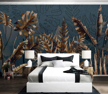 3D Leaves WC93 Wall Murals Wallpaper AJ Wallpaper 2 