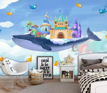 3D Whale Castle WG47 Wall Murals Wallpaper AJ Wallpaper 2 
