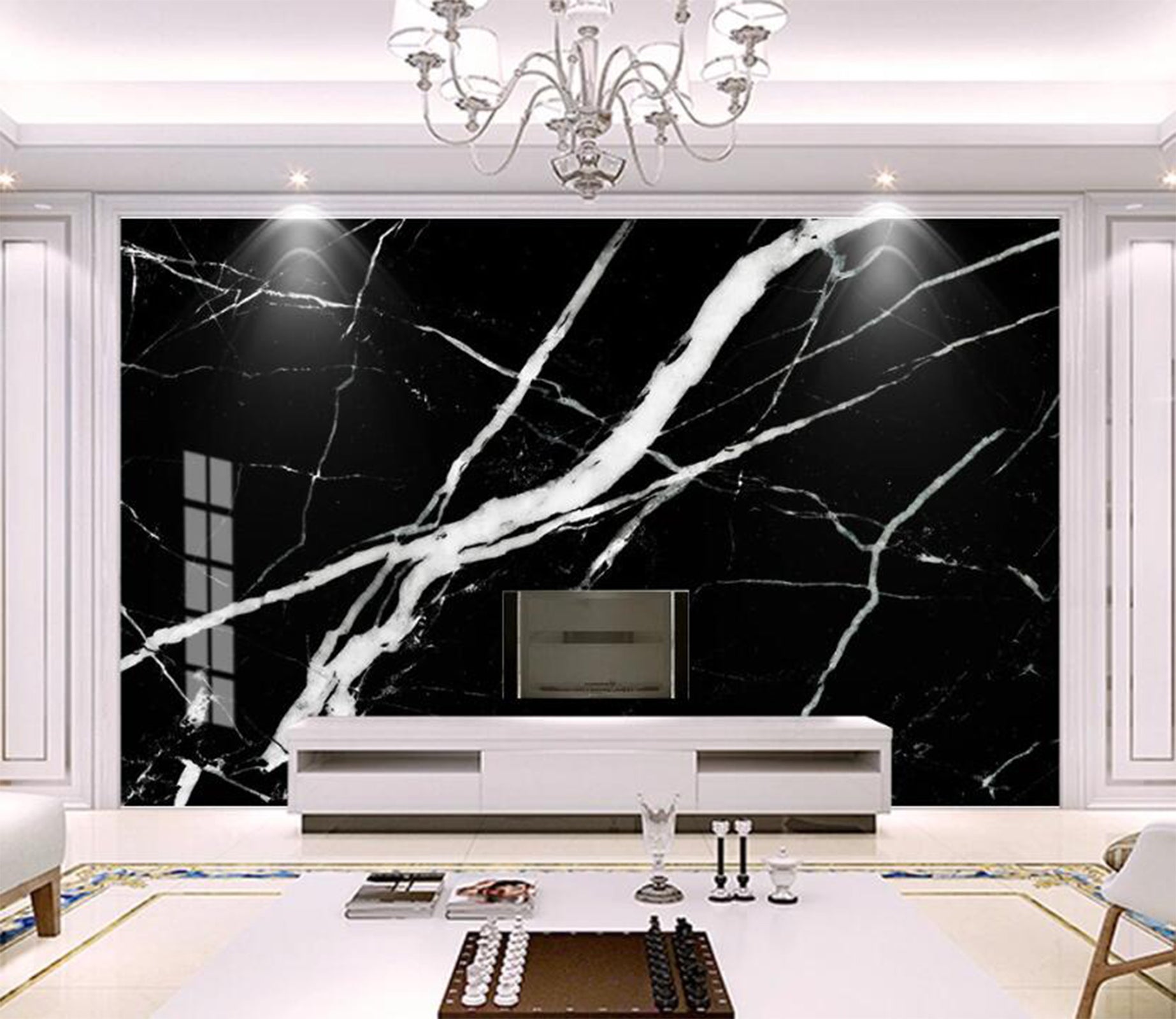 3D Premium Black And White Texture 2145 Wall Murals