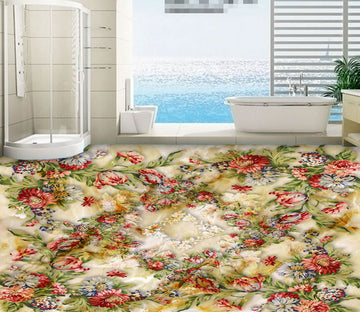 3D Gorgeous Flowers 304 Floor Mural  Wallpaper Murals Rug & Mat Print Epoxy waterproof bath floor