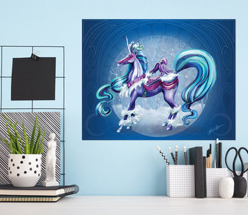 3D Cloud Unicorn 207 Rose Catherine Khan Wall Sticker