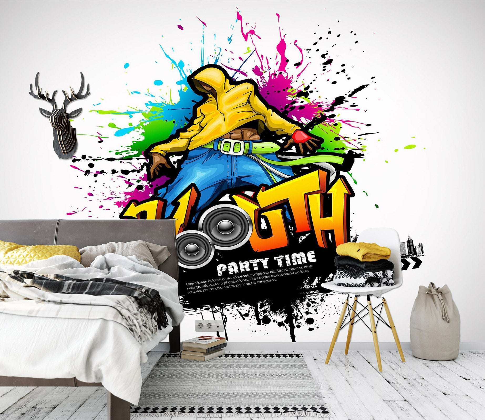 3D Graffiti Illustration 1714 Wall Murals