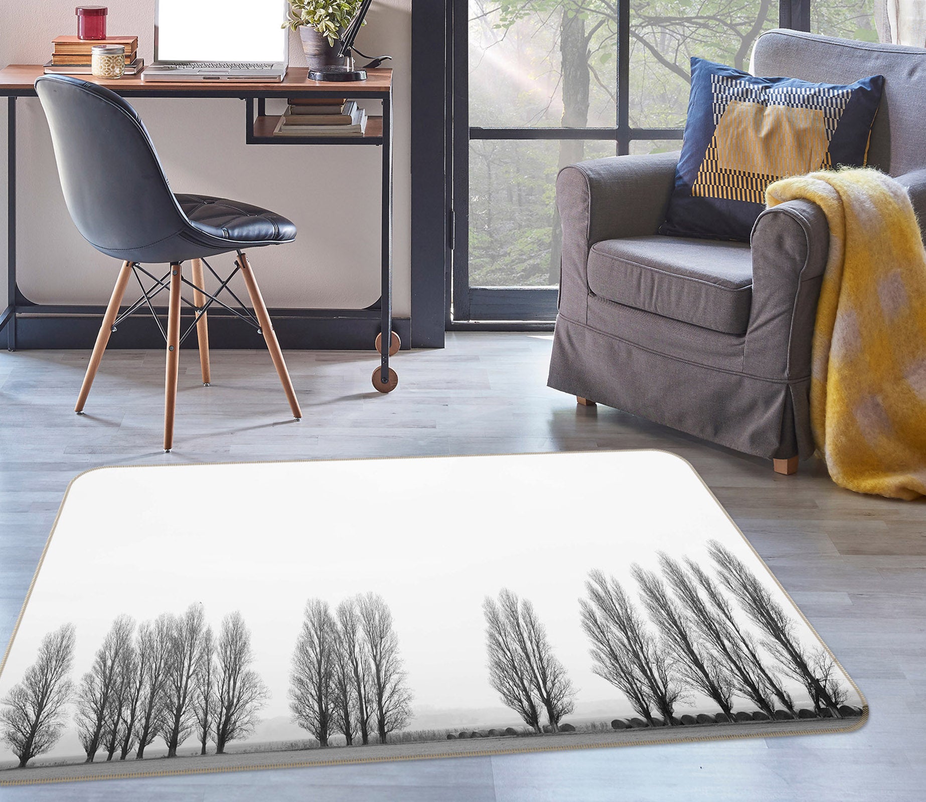 3D Little Sapling 1175 Marco Carmassi Rug Non Slip Rug Mat