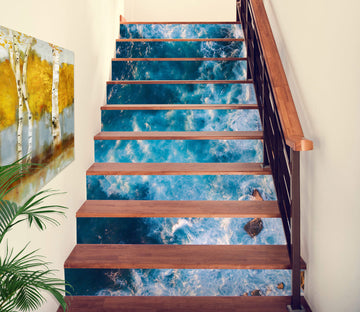 3D The Night Sea Is Surging 329 Stair Risers