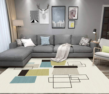 3D Modern Geometric Pattern WG411 Non Slip Rug Mat Mat AJ Creativity Home 