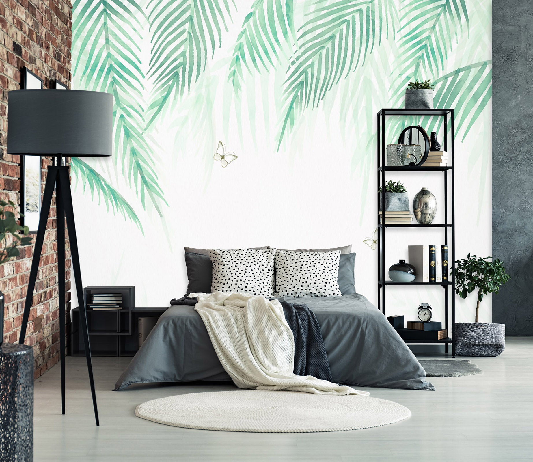 3D Green Leaf 1614 Wall Murals