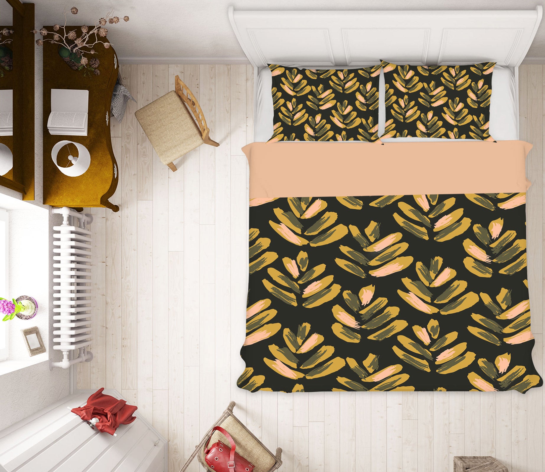 3D Golden Brown Pattern 109117 Kashmira Jayaprakash Bedding Bed Pillowcases Quilt