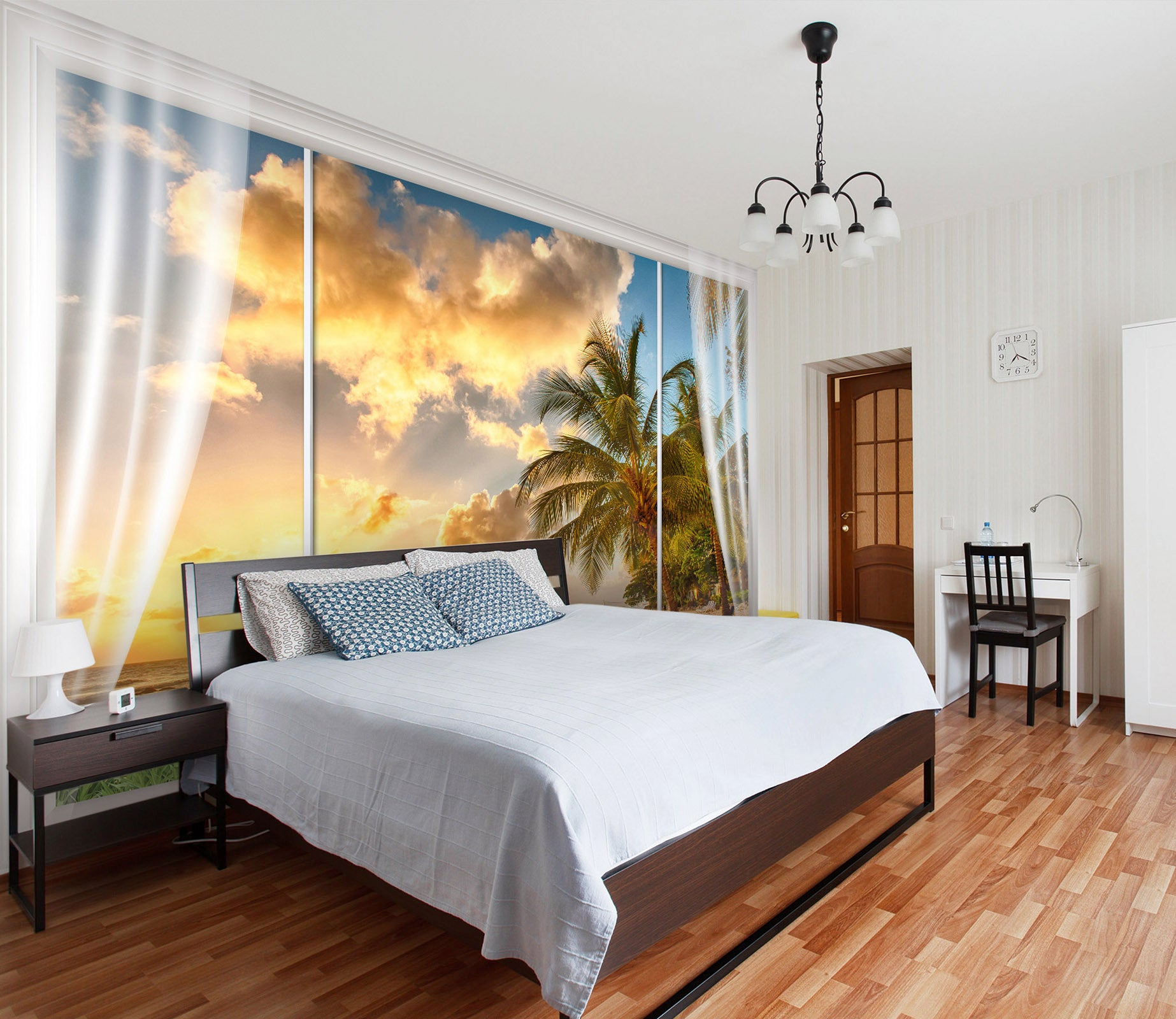 3D Coconut Tree 179 Wall Murals