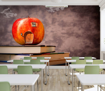 3D Book Apple 135 Wall Murals