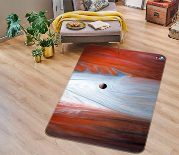 3D Red White Pattern 11158 Matthew Holden Bates Rug Non Slip Rug Mat