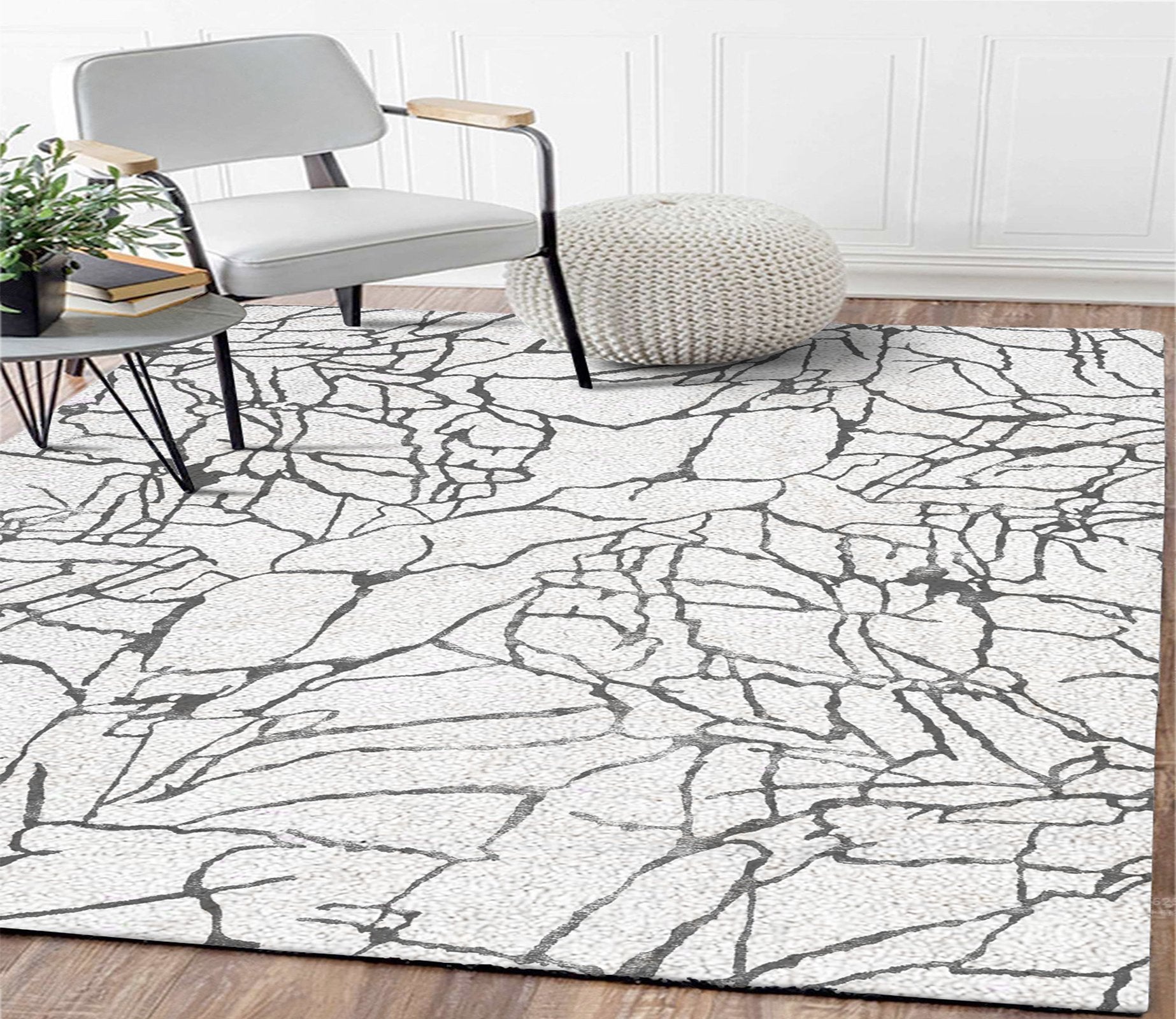 3D Black Lines WG115 Non Slip Rug Mat Mat AJ Creativity Home 