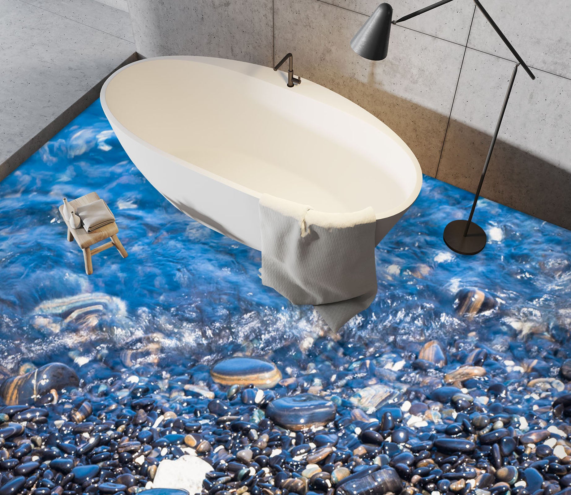 3D Fantasy Sea 883 Floor Mural  Wallpaper Murals Rug & Mat Print Epoxy waterproof bath floor