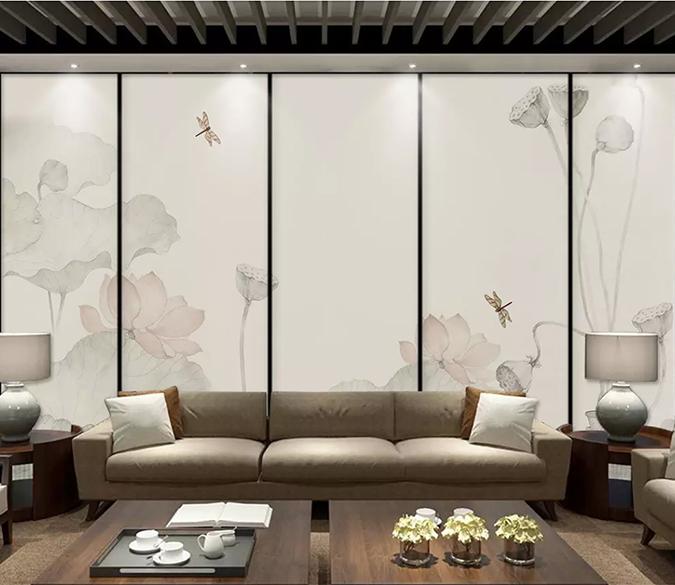 3D Lotus 128 Wall Murals Wallpaper AJ Wallpaper 2 