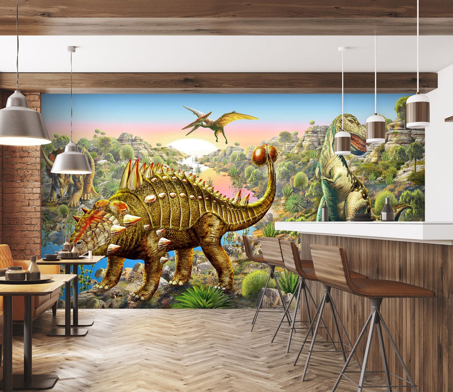 3D Dinosaur 1401 Adrian Chesterman Wall Mural Wall Murals