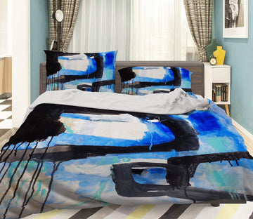 3D Black Blue Ink 1170 Misako Chida Bedding Bed Pillowcases Quilt Cover Duvet Cover