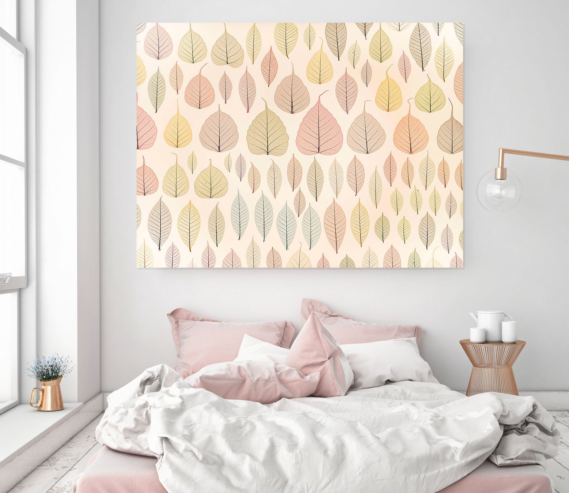 3D Colored Leaves 050 Assaf Frank Wall Sticker