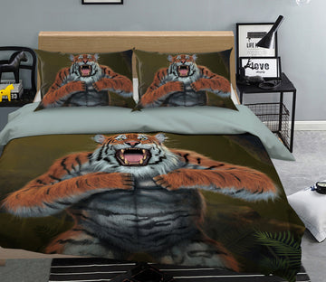 3D Tigerilla 089 Bed Pillowcases Quilt Exclusive Designer Vincent