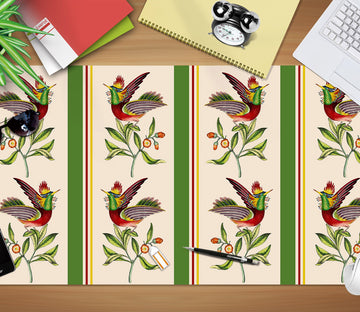 3D Leaf Bird Pattern 120211 Uta Naumann Desk Mat
