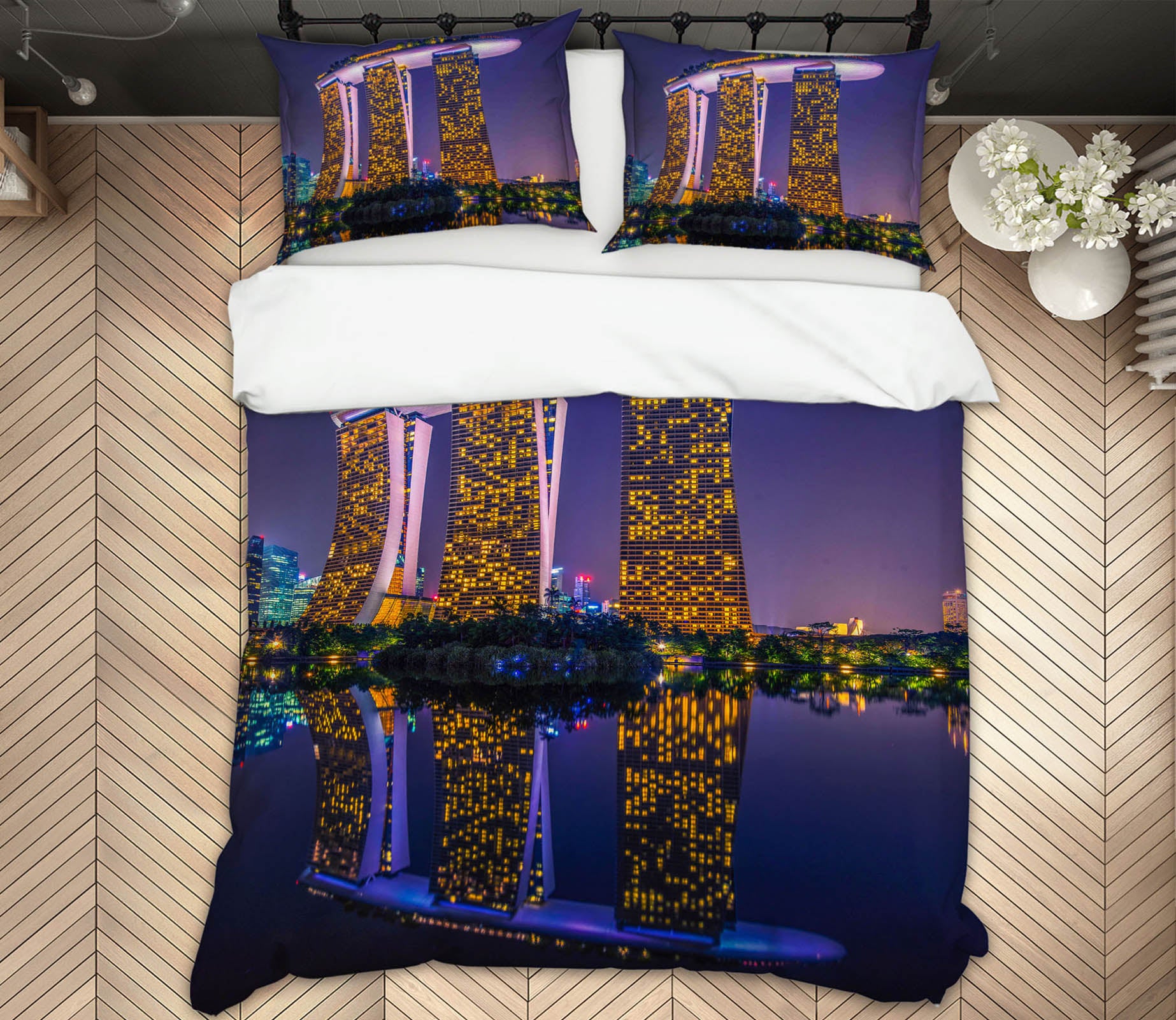 3D Marina Bay Sands 045 Marco Carmassi Bedding Bed Pillowcases Quilt