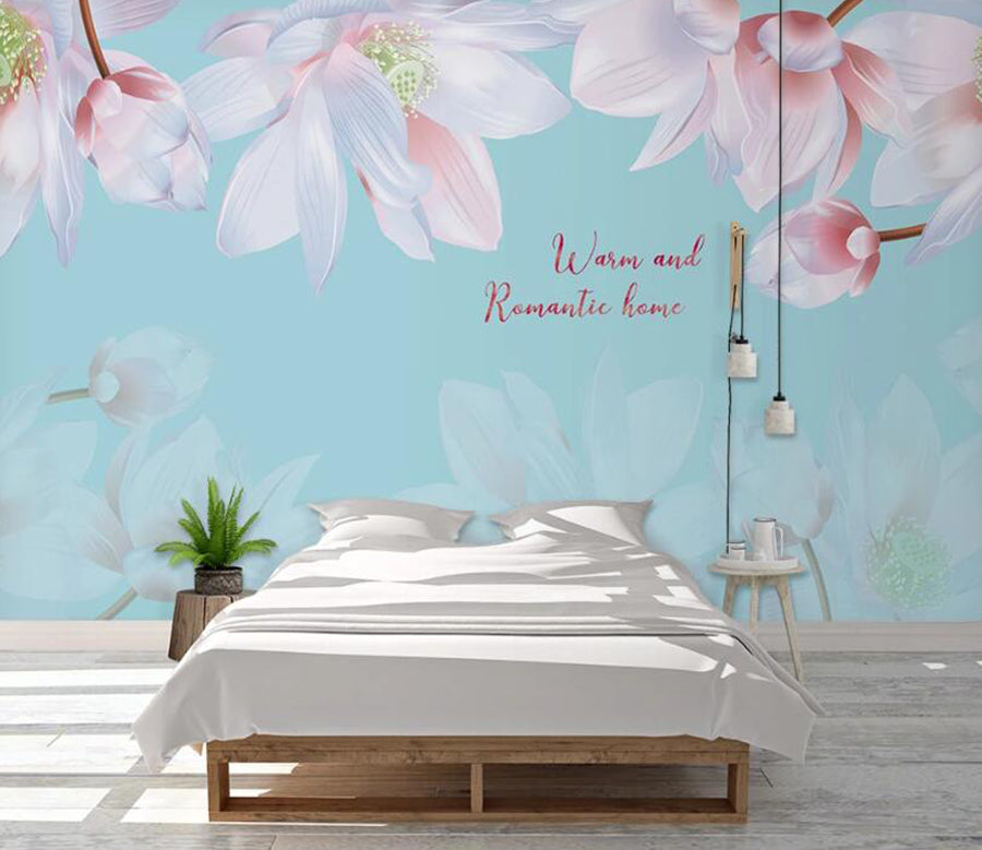 3D Warm Flowers 1004 Wall Murals