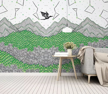 3D Painted Garden 2112 Wall Murals