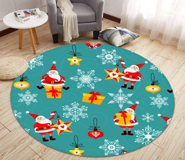 3D Cartoon Gift 094 Round Non Slip Rug Mat Mat AJ Creativity Home 