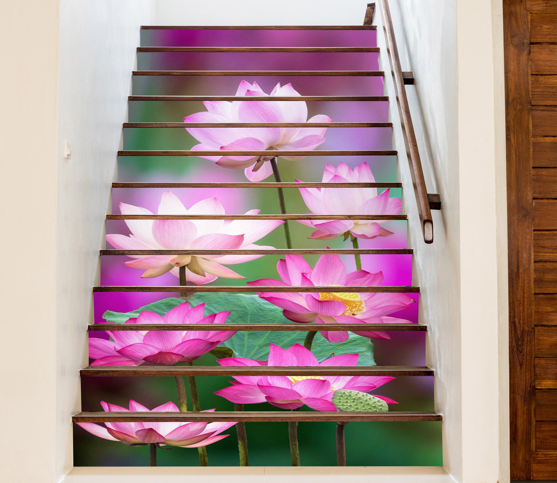 3D Soft Light Lotus 495 Stair Risers
