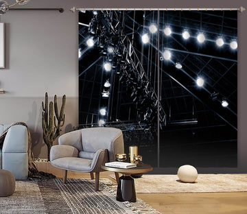 3D Night Light 056 Noirblanc777 Curtain Curtains Drapes