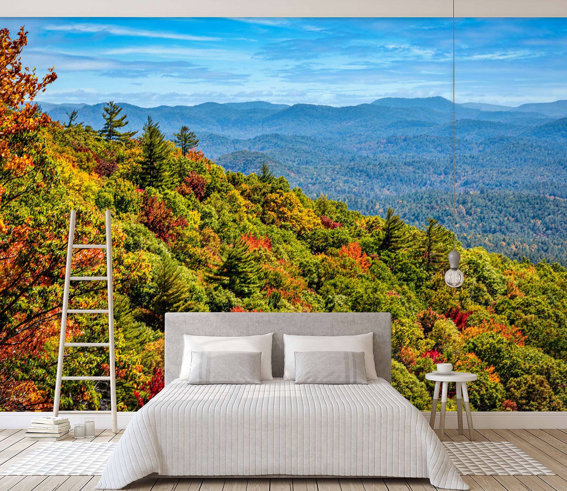 3D Mountain Forest 5245 Beth Sheridan Wall Mural Wall Murals
