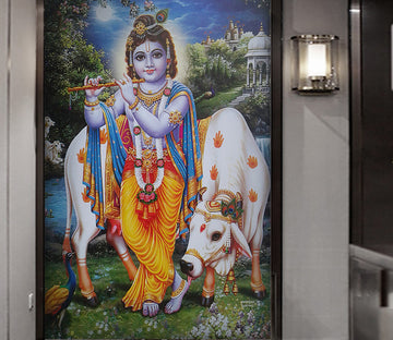 3D Cattle Grazing WG175 Wall Murals