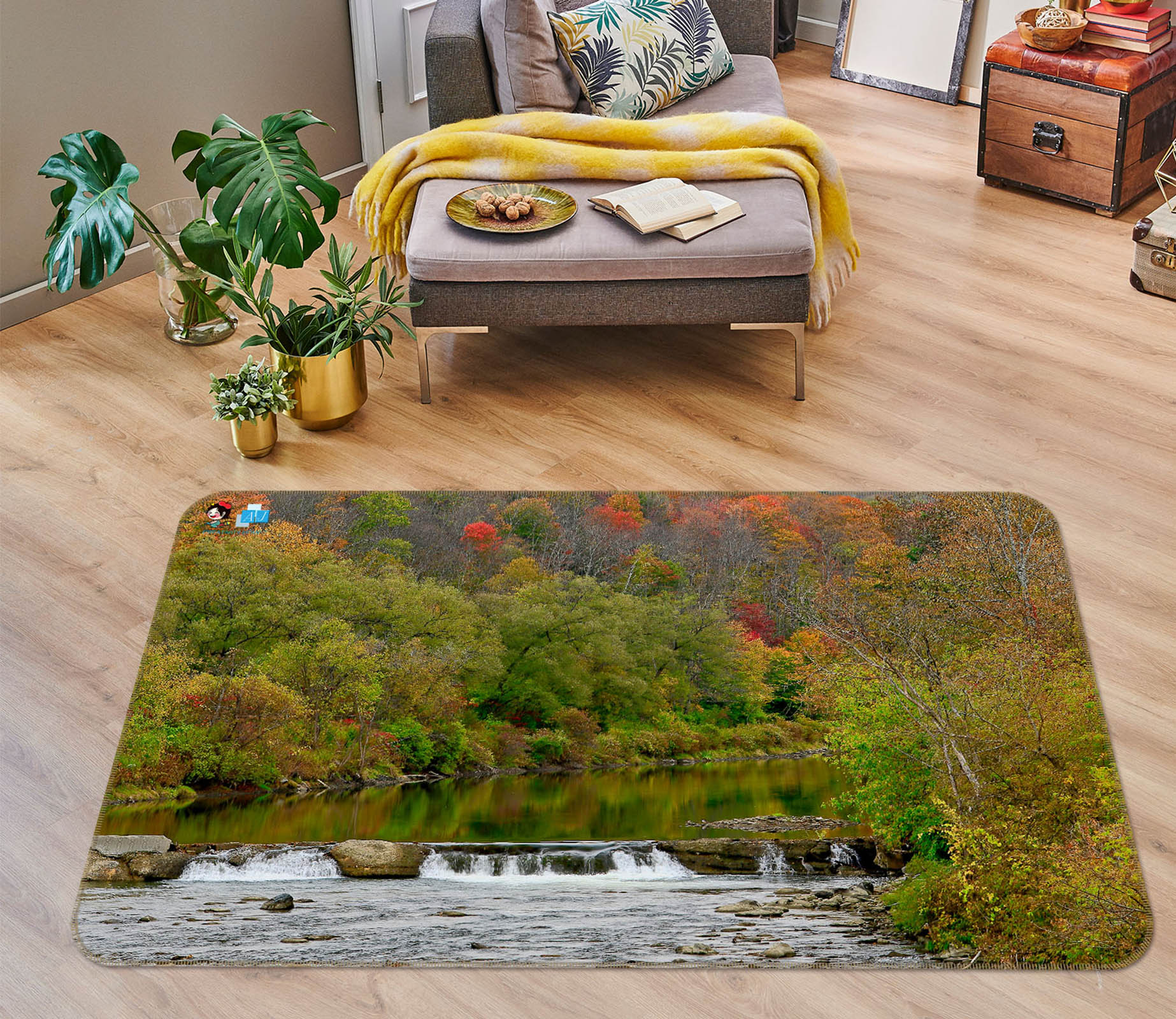 3D Forest 11193 Kathy Barefield Rug Non Slip Rug Mat