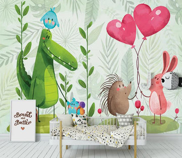 3D Warm Animals 1083 Wall Murals