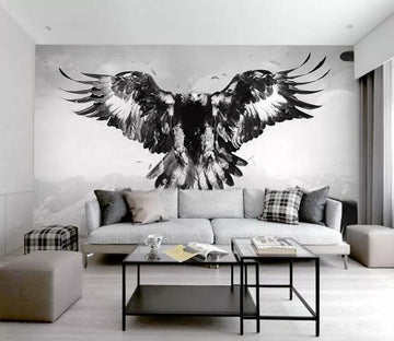 3D Black Eagle 157 Wall Murals Wallpaper AJ Wallpaper 2 