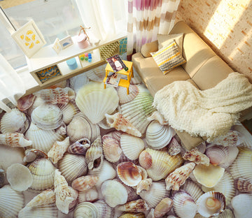 3D Shell Wish 120 Floor Mural  Wallpaper Murals Rug & Mat Print Epoxy waterproof bath floor