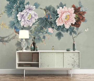 3D Branch Flower WC19 Wall Murals Wallpaper AJ Wallpaper 2 