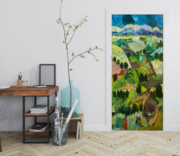 3D Mountain Field 9396 Allan P. Friedlander Door Mural