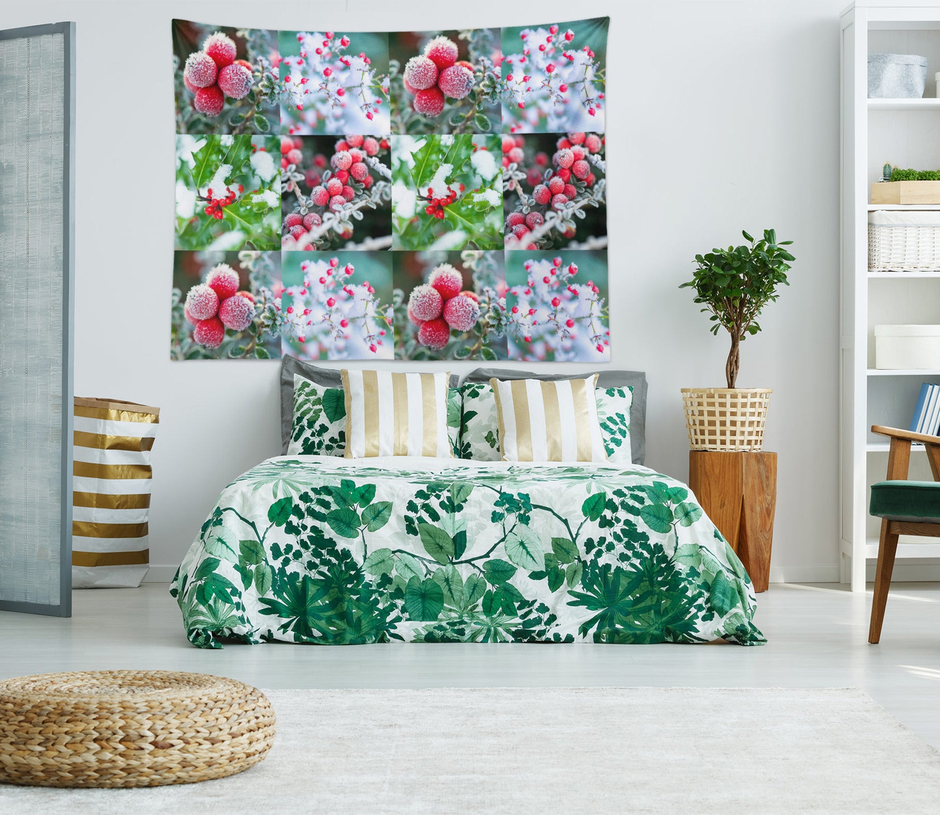 3D Red Fruit 11679 Assaf Frank Tapestry Hanging Cloth Hang