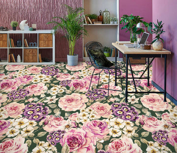 3D Literary Flower Painting 1193 Floor Mural  Wallpaper Murals Self-Adhesive Removable Print Epoxy