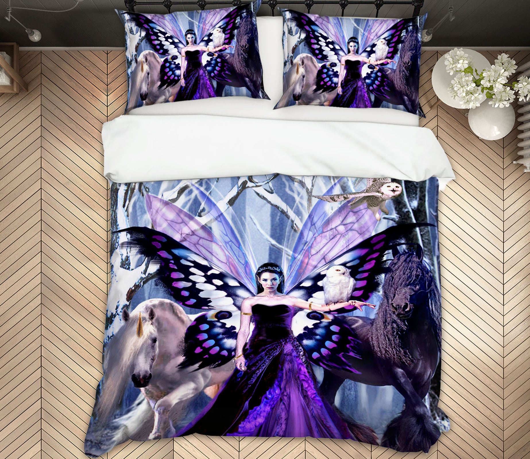 3D Butterfly Woman 8340 Ruth Thompson Bedding Bed Pillowcases Quilt Cover Duvet Cover
