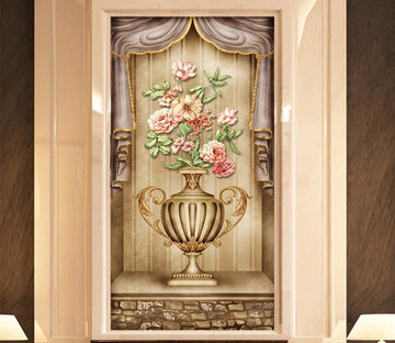 3D Vase Flower 549 Wall Murals Wallpaper AJ Wallpaper 2 