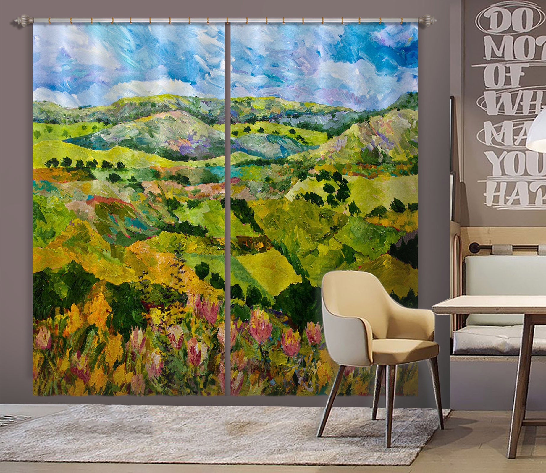 3D Picturesque Forest 187 Allan P. Friedlander Curtain Curtains Drapes