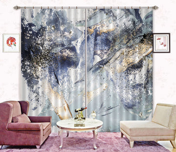 3D Abstract Smudge 62 Curtains Drapes Curtains AJ Creativity Home 